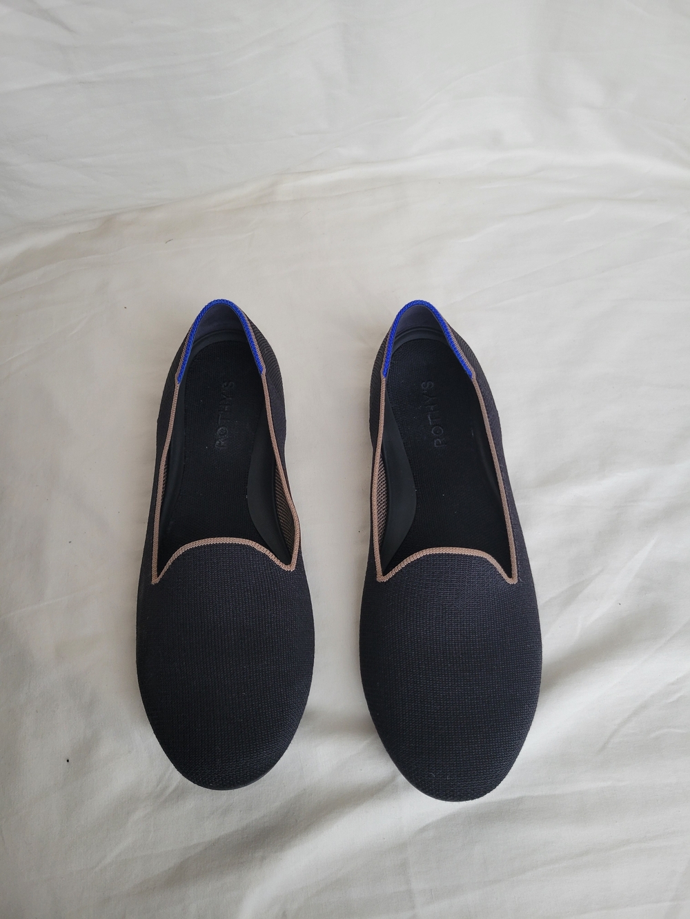 Rothy’s Knit Slip-On Loafers | Black & Tan